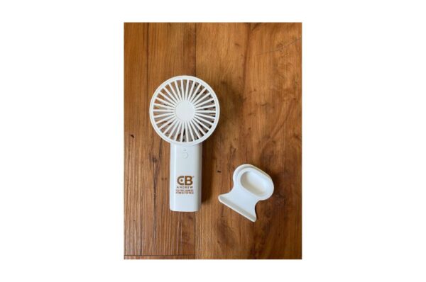 Portable Stand Fan with Detachable Base in ABS Plastic Material | 2W Power | 600 - 1000mAh