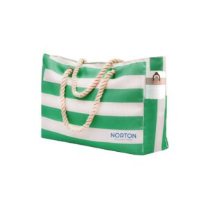 San Marino Rectangular Tote with Rope Handle in Cotton Canvas