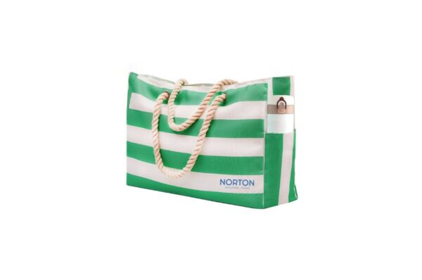 San Marino Rectangular Tote with Rope Handle in Cotton Canvas
