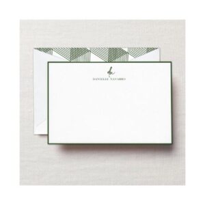 Custom Lined Envelopes and Personalized Cards in Premium Cotton Paper | Set of 25 | Choice of Soft or Rigid box