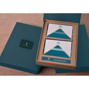 Executive Stationery Duo Set | 30 Correspondence Cards | Fully Customizable | Rigid or Soft Box