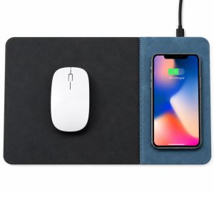 Uomo Multi-Functional Mousepad with Wireless Charging Mat Front View