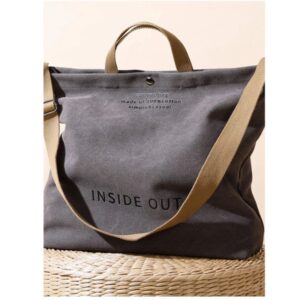 OnTheGo Large Personalized Canvas Shopping Bag