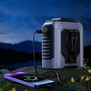 Eclipse 4000mAh Portable Fan With Power Bank and Light
