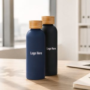 Bulgari 503ml Recycled Stainless Bottle with Bamboo Lid