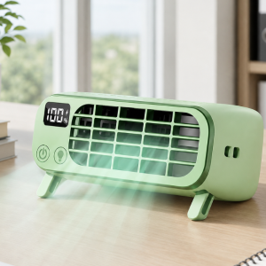 Orbitra Bladeless Portable Desk Fan With Night Light