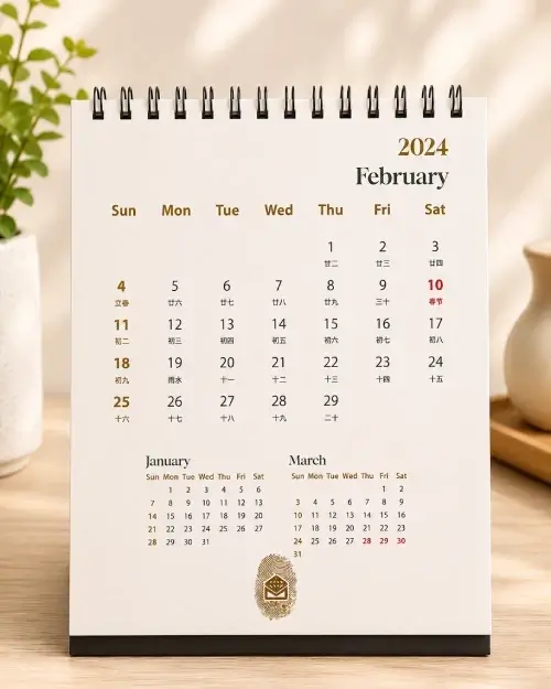 Custom Desk Calendar