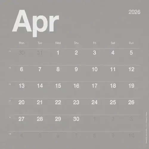 Custom Desk Calendar