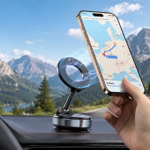 Shiva Magnetic Foldable Car Phone Holder with Vacuum Suction