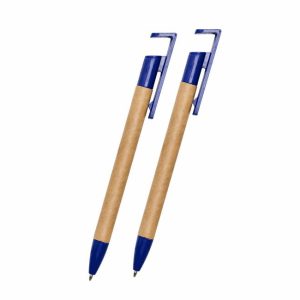 Antonio Bamboo Click Pen with Mobile Stand