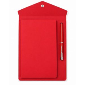 Austen Envelope Notebook in Vegan Leather with Pen