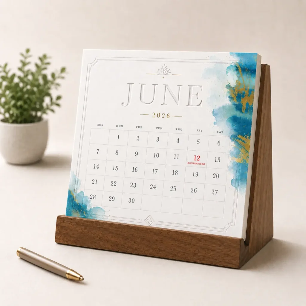 Custom Desk Calendar