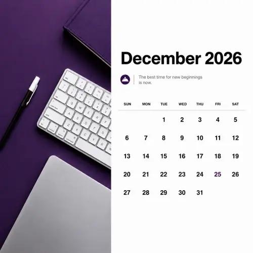 Custom Desk Calendar