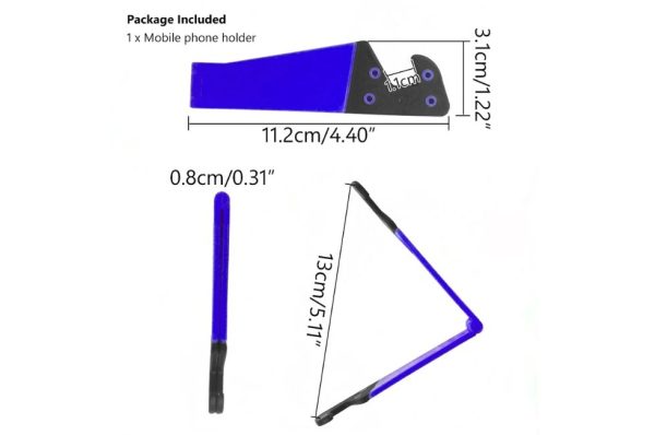 Prismo Foldable Mobile Stand in PP+TPR Material