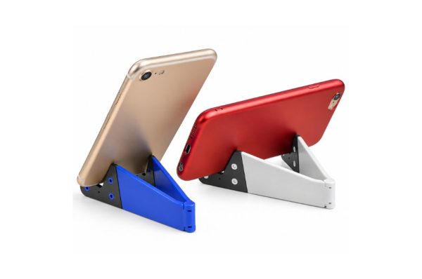 Prismo Foldable Mobile Stand in PP+TPR Material Prismo Foldable Mobile Stand in PP+TPR Material