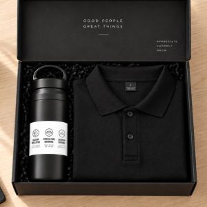 Crest Corporate Duo Set Includes Tumbler and Polo Shirt
