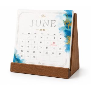 Custom Wood Stand Calendar - Signature Plus