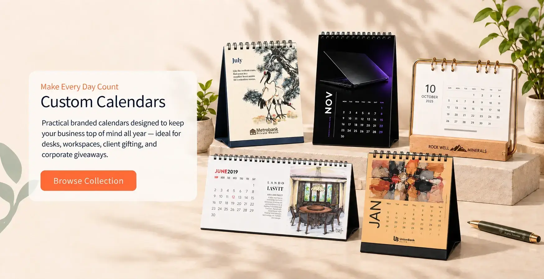 Custom Desk Calendar